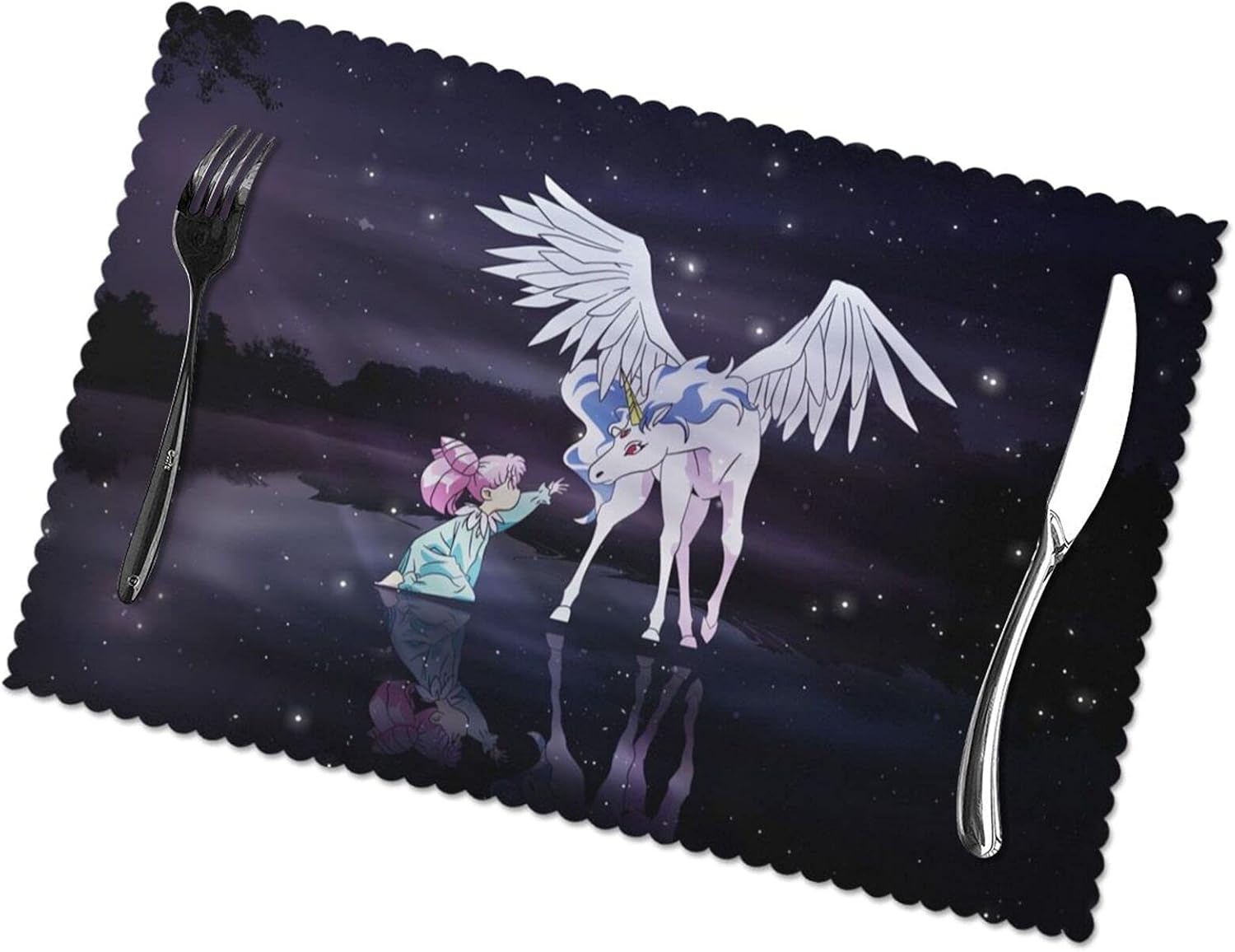 Amazon 美少女戦士セーラームーンの壁紙6 ランチョンマット かわいい おしゃれ 食卓飾り 滑り止め 断熱 家庭レスト ラン用 プレース マット 6枚セット 30x45cm ランチョンマット オンライン通販