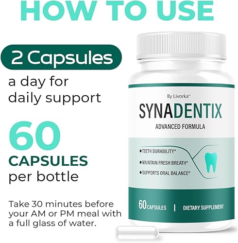 Miniatura 3 de SynaDentix Cápsulas (2 unidades)  Píldoras oficiales de Syna Dentix avanzadas de apoyo a la salud bucal, suplemento natural de salud de las encías