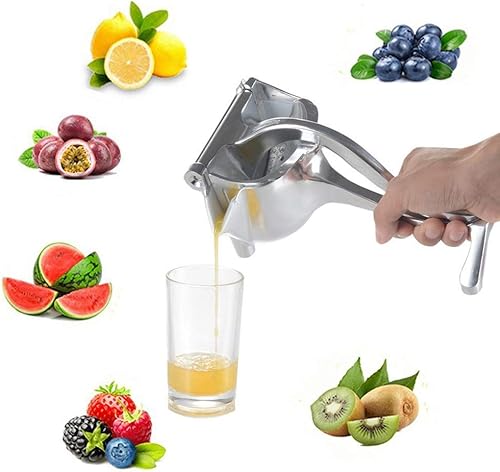 Exprimidor manual de frutas de acero inoxidable Exprimidor de mano de aleación resistente portátil Exprimidor de limón naranja exprimidor de cítricos