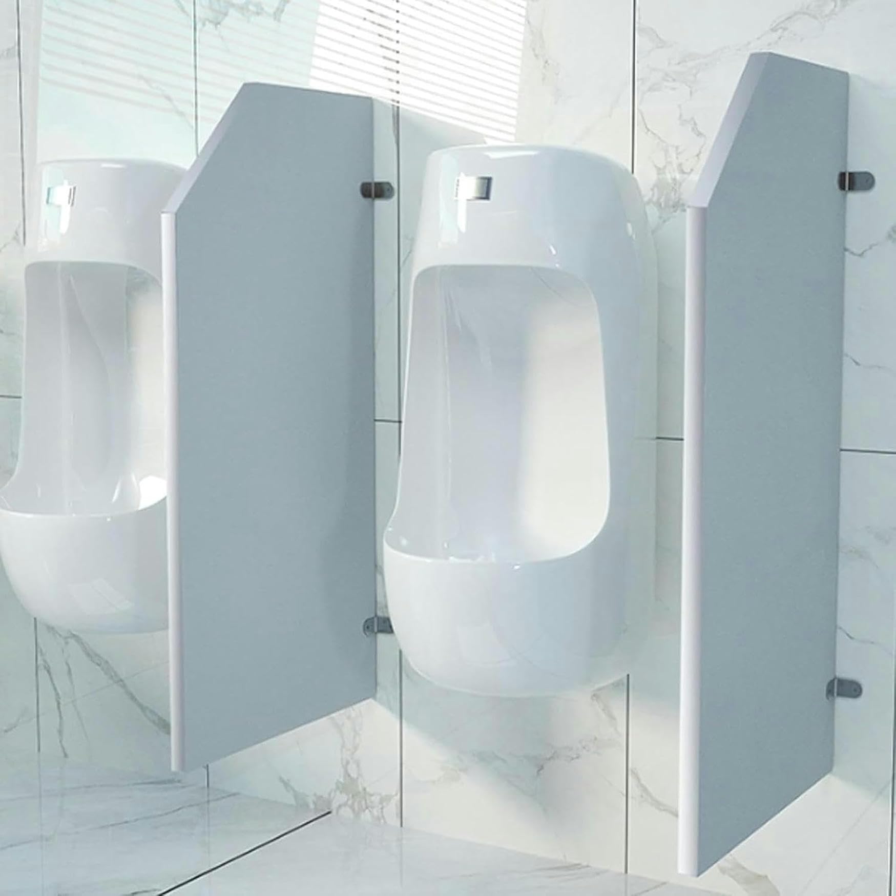 SXDMOUBK Public Toilet Urinal Partition for Men, Wall Mounted, Privacy Screen Included, with Code