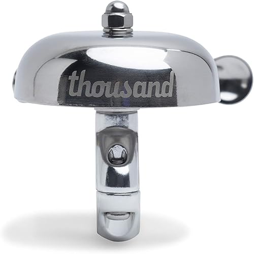 Miniatura 9 de Thousand Campana de bicicleta Pennant para ciclismo, se adapta a la mayoría de bicicletas de ciudad, bicicletas de montaña y manillar de bicicleta