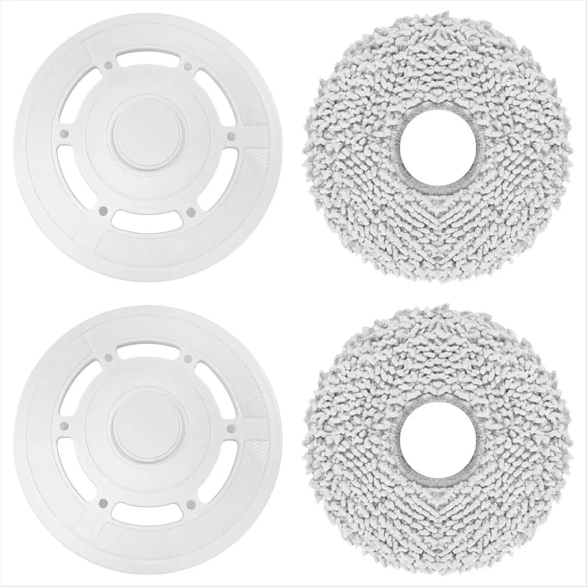 X psblty Mop Cloths With Mop Plates Spare Parts,Compatible For Deebot，T20 Omni / T20e Omni，Robot Vacuum Cleaner