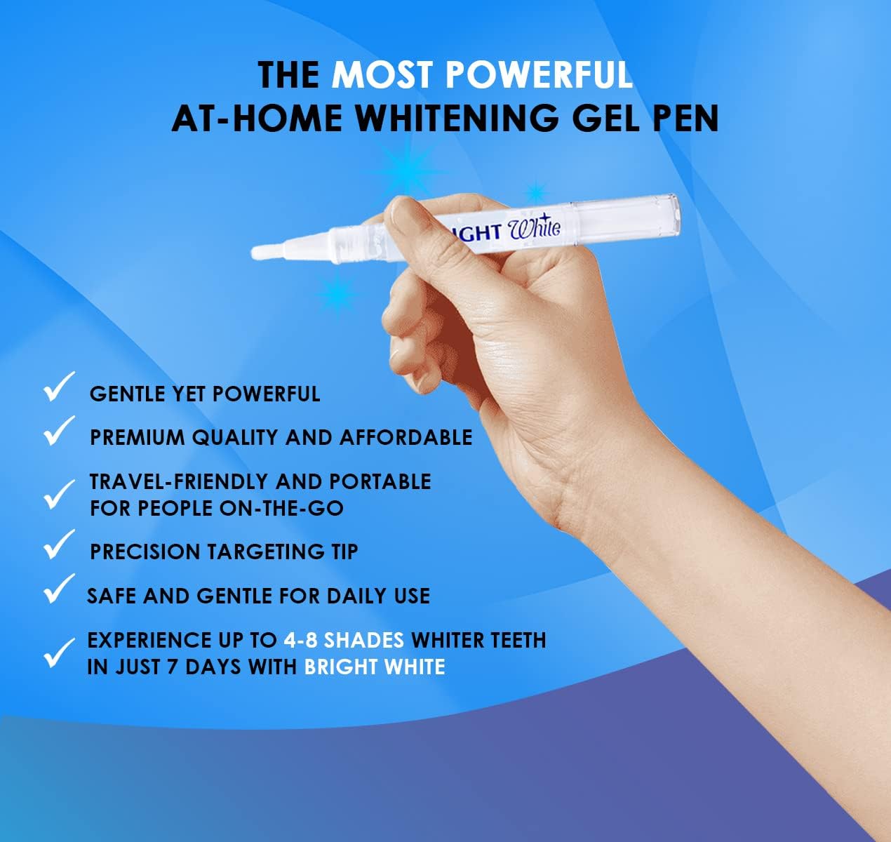 Teeth Whitening Pen (2 Pens), 35% Carbamide Peroxide, Fast Result, Painless and Effective, No Sensitivity, Travel Friendly, Confident White Smile, Natural Mint Flavor (White) : Everything Else