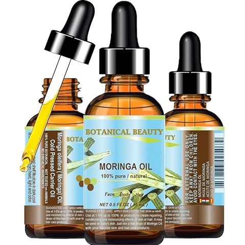 Botanical Beauty Moringa Oil for Face, Body, Hair, 0.5 fl. oz. Cover
