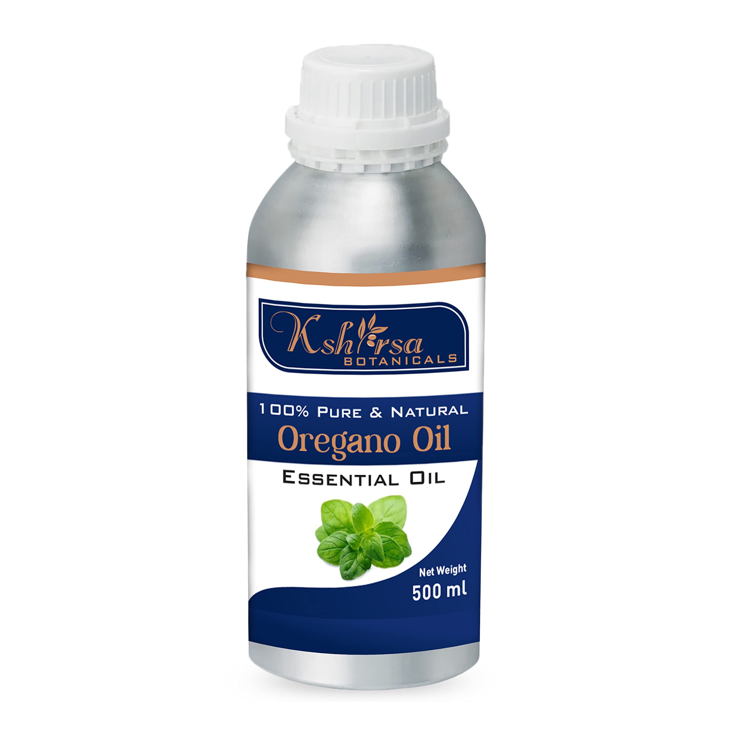 Pure & Undiluted Oregano Esential Oil (Origanum Vulgare) For Skin Care & Hair Treatment - Steam Distilled (500 ml)