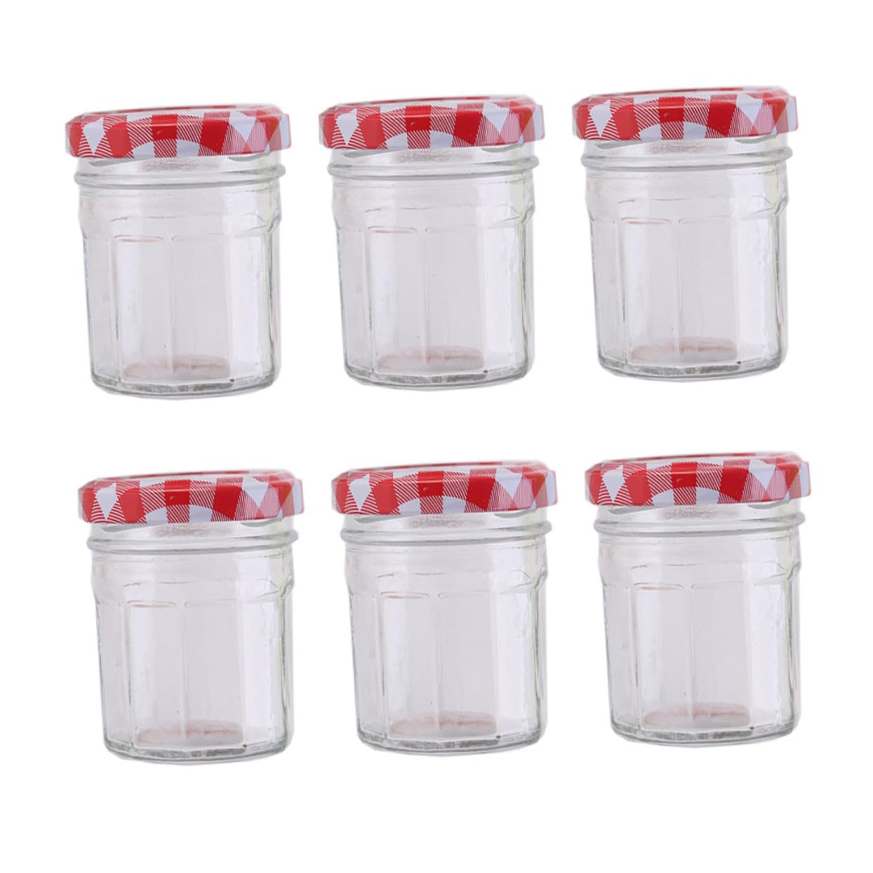 6 Piezas Tarros de Vidrio Transparentes Herméticos para Cocina Frascos de Almacenamiento de Alimentos y Mermeladas Recipientes Sellados para Conservar