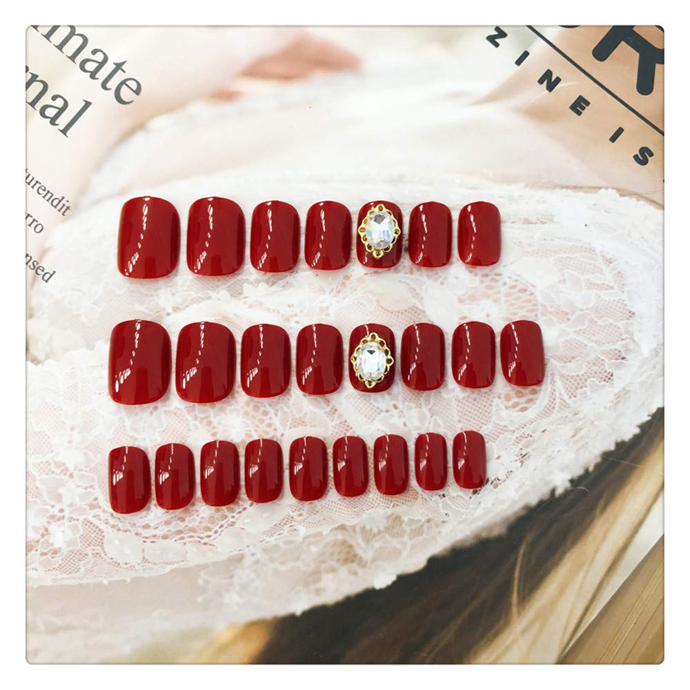 Uñas Postizas La Novia Puede Tomar Un Parche De Uñas Postizas Para Quitar Las Uñas Impermeables Para Mujeres Embarazadas Con Una Pieza De Diamante