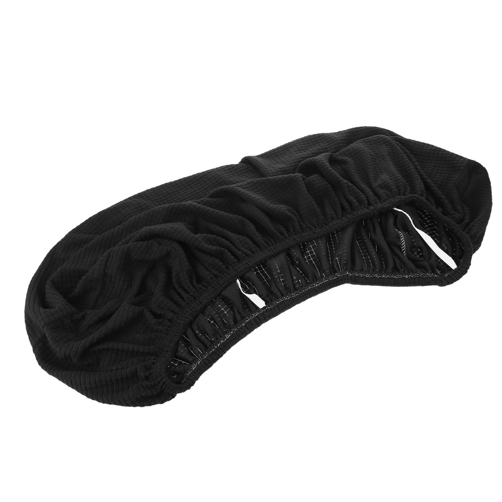 Funda de asiento para banco lavable: elástico jacquard negro para proteger el comedor
