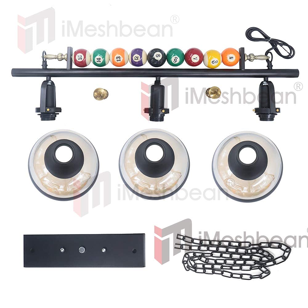 Hanging Pool Table Lights Billiards Table Light Fixture for 7' 8