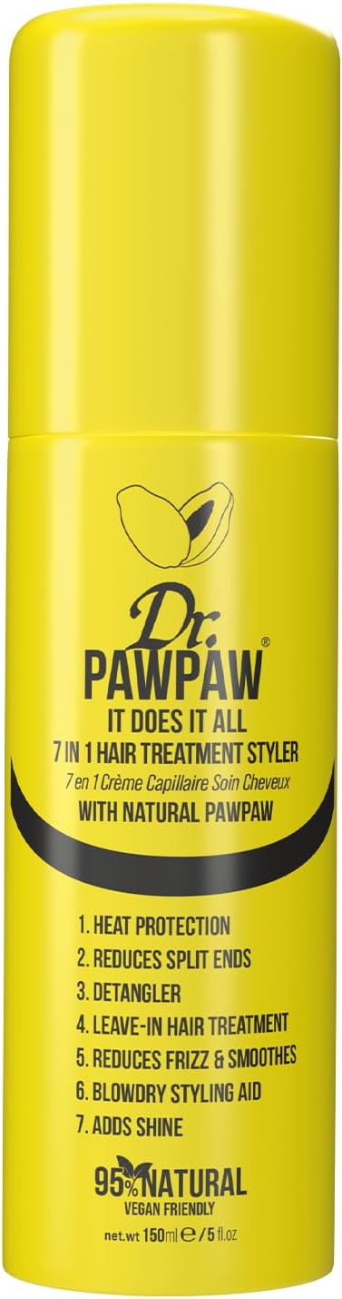 Dr. PawPaw It Does It All 7 In 1 Hair Treatment Styler - Cruelty-Free Heat Protection Spray for Hair - Ideal Heat Spray Protection for Hair - 5 oz