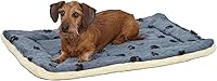 Vista 7 de Cama reversible para mascota, diseño en lana para perro o gato , Azul