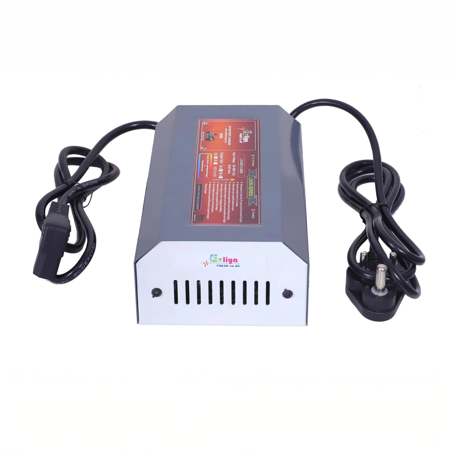 48V 6A EV Electric Scooter Lithium-Ion Battery Charger | Output Auto Cut Off 58.4v | with LED Indication | Fast Charging, Durable, and Suitable with 48V Batteries, 3Pin T-Type Output Connector.-image-22