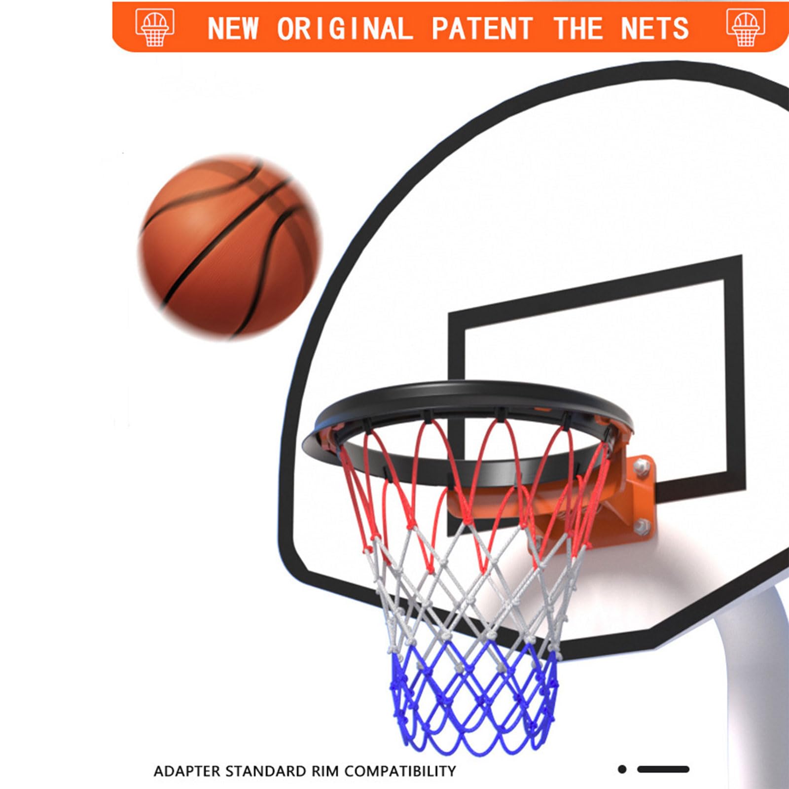 PU Basket Net Scuola Net Frame Indoor & Outdoor Staccabile Portatile Frame