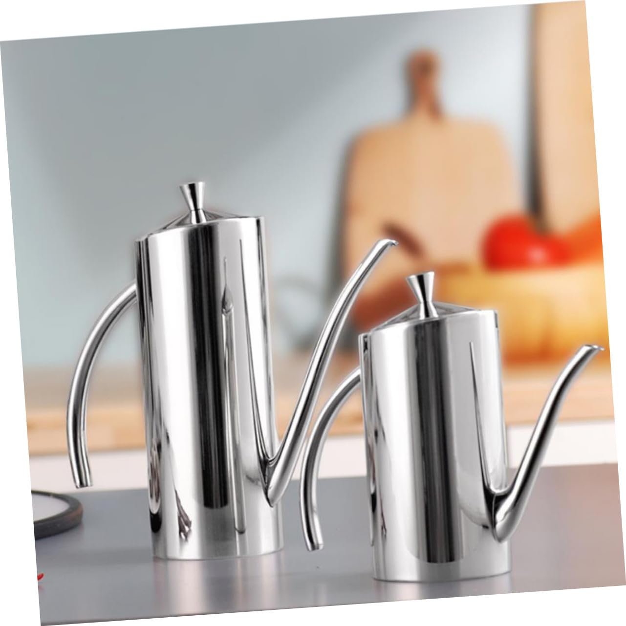 Botella Dispensadora de Aceite de Acero Inoxidable con Tapa Antigoteo y Diseño Antileak para Vinagre y Salsa Capacidad para Cocina y Restaurante