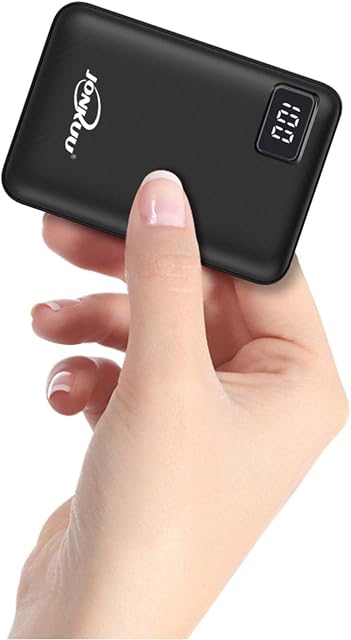 Small Portable Phone Charger 10000mAh Quick Charge 2.4 A Power Bank External Battery Packs Dual Ports with LCD Display Powerpack Compatible for iPhone Huawei iPad Samsung Nintendo Switch and Tablets