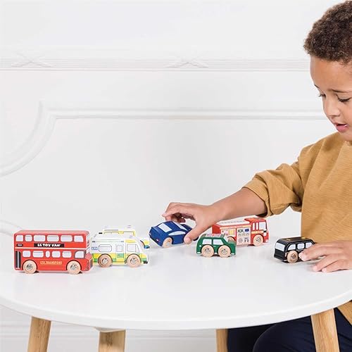 Miniatura 6 de Le Toy Van London - Juego de juguetes de madera prémium para niños a partir de 3 años TV267 paquete de 7
