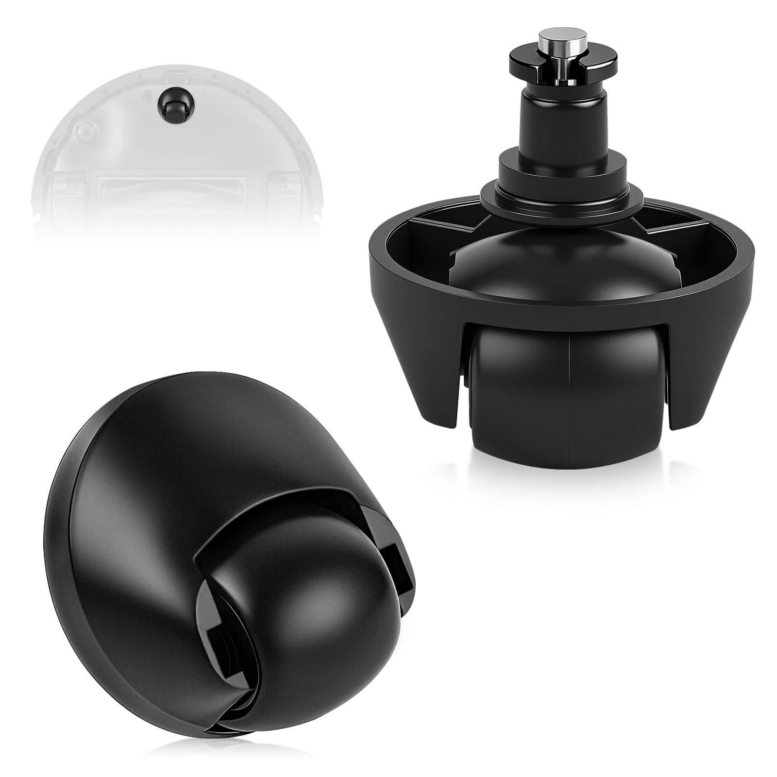 CEOTIS Geräuscharmes Vorderrad, Silent Wheel, Vorderrad Frontrad Reifens für Dreame D9/D9 Max/D9 Max Gen 2/X40 Ultra/X40 master/L40 Ultra/X30 Ultra/L10s Pro Ultra/L20 Ultra Ersatzteile Universalrad