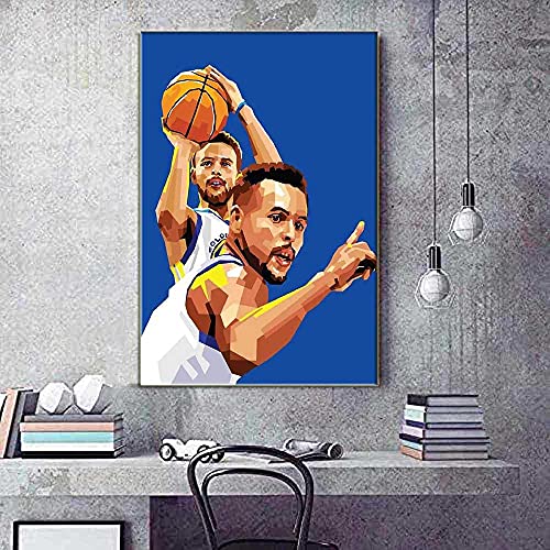 1000 stukjes legpuzzels voor volwassenen, houten puzzelspel, basketbalspeler hoopster curry, woondecoratie, geen frame(A… - Image 3