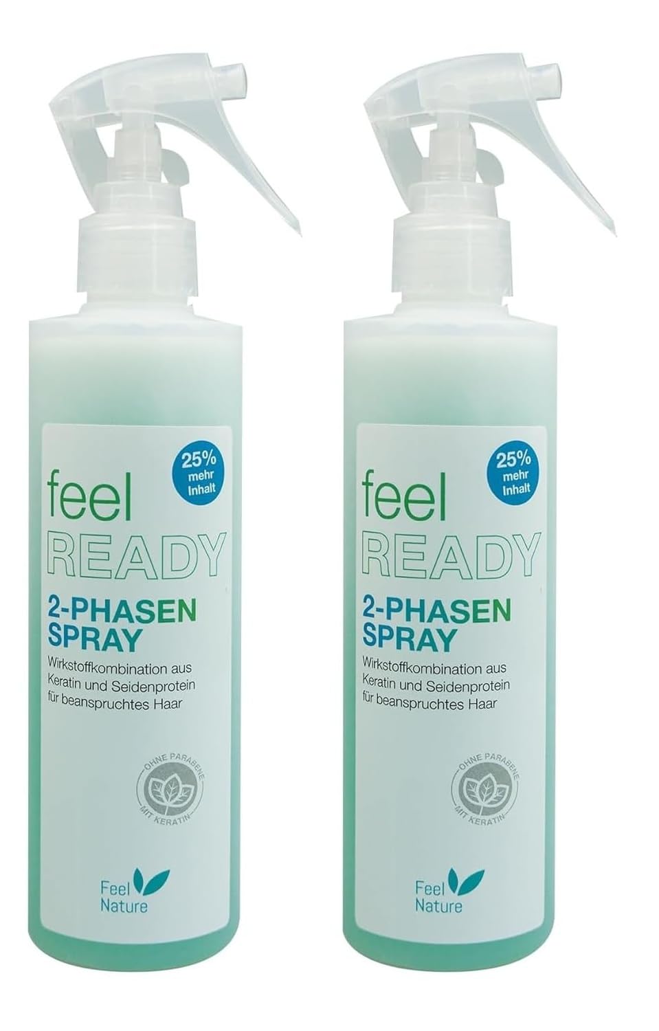 Feel Nature 2-Phasen Spray 250ml Pflegespray +25% mehr Inhalt – 2 Stück
