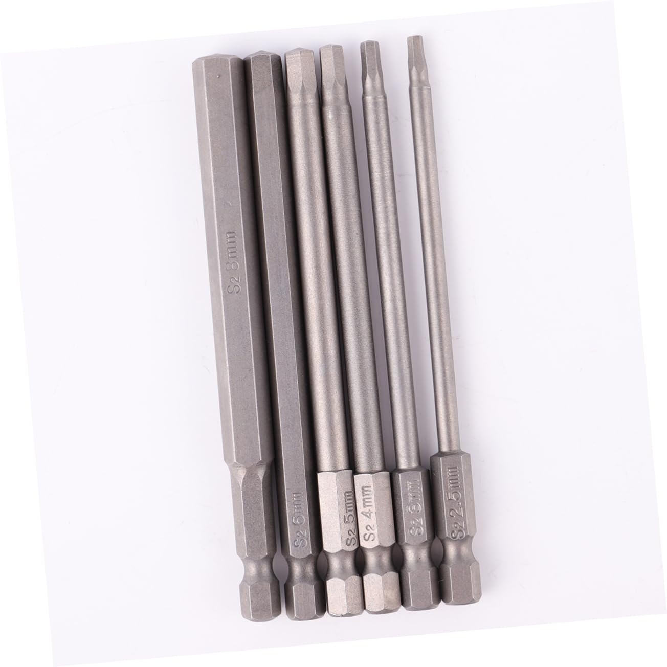Operitacx 3 Set Punta Esagonale Estrattore A Vite Spogliato Magnetico Esagono Cacciavite Estrattore Di Bulloni Rotti Silver 6 Pezzi * 3