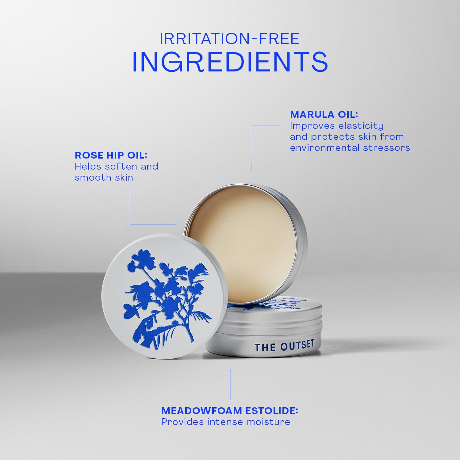 The Outset Botanical Barrier Rescue Balm, Ultra-Rich Multi-Use Hydrating Balm to Soothe Dry, Cracked & Irritated Skin, Hyaluroset Complex & Botanical Oils for Face, Lips, Hands & Body - 1.5 oz - Image 3