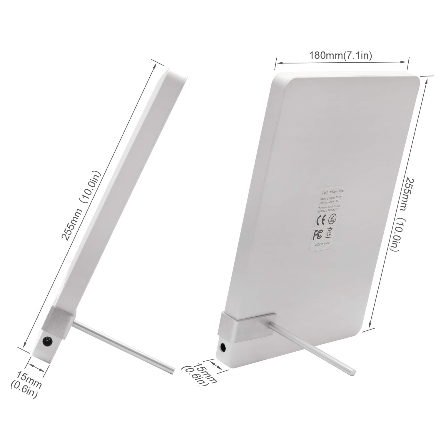 Lámpara LED de Luz Diurna, Simulación de Luz de Día, PVC 18.00W 240.00V