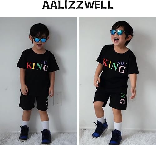 Miniatura 3 de Aalizzwell Conjunto de camiseta de manga corta para niños pequeños, pantalones cortos de camuflaje, ropa de verano