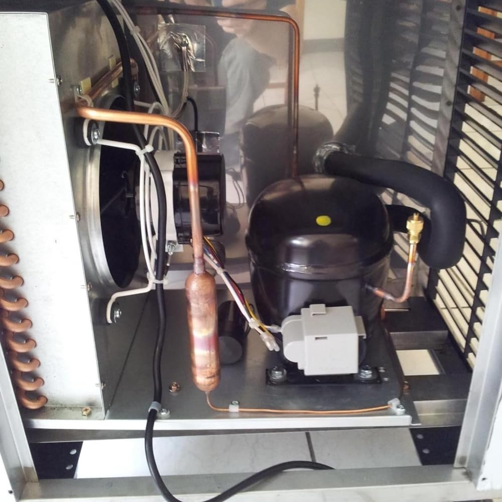 Filtro Disidratatore Frigorifero Saldatura Bronzo Fosforoso con Valvola di Servizio di Accesso, per Riparazione Condizionatore di Refrigerazione