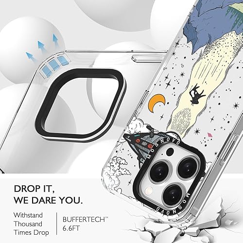 Miniatura 5 de MOSNOVO Buffertech - Funda compatible con iPhone 15 Pro, impacto de caída de 6.6 pies, tecnología antidesprendimiento, funda transparente de