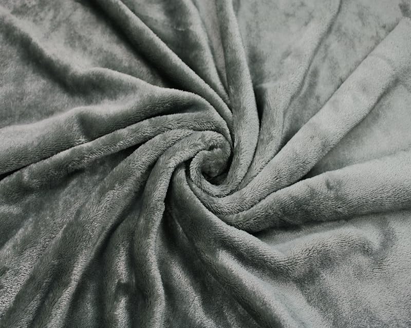 Needleberry Grey Fleece Fabric - 5 Metre x 150cm - 100% Polyester - Soft, Durable Material for Sewing, Crafts, Quilting and Upholstery