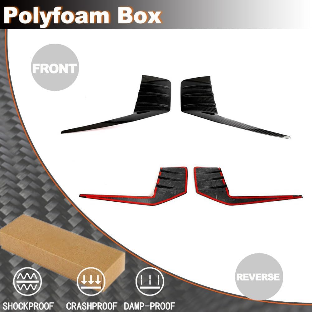 Real Carbon Fiber Rear Air Vent Trims for BMW G87 M2 Base Coupe 2 Door 2022-2024 Rear Air Fender Cover Trims Factory Outlet