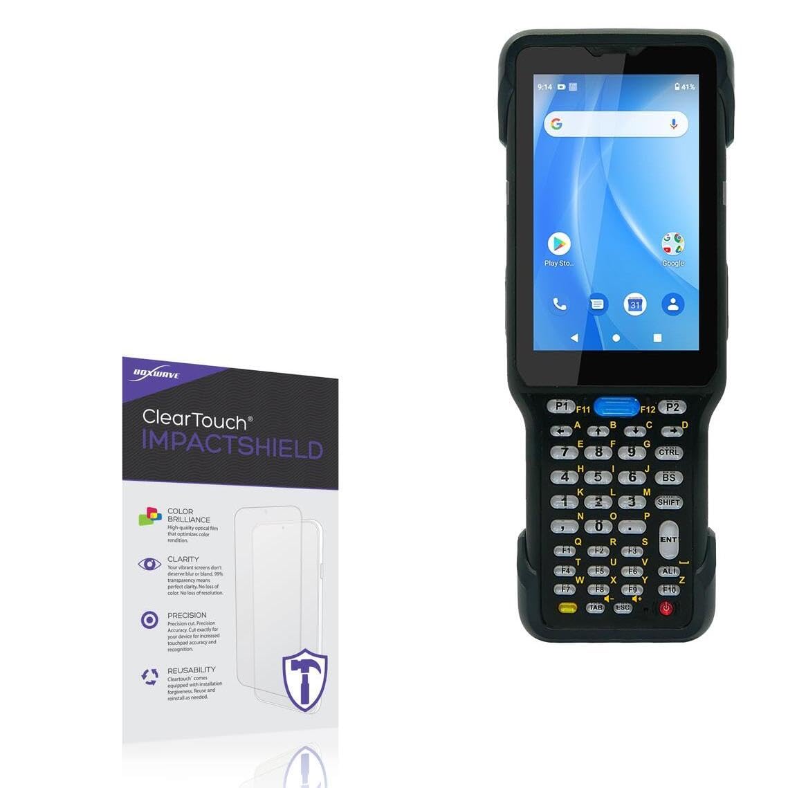 BoxWave Screen Protector Compatible With Wasp WDT950 - ClearTouch ImpactShield (2-Pack), Impenetrable Screen Protector Flexible Film