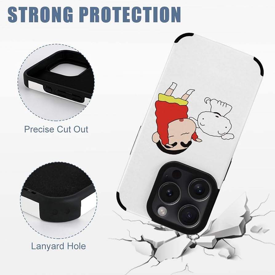 Amazon.co.jp: クレヨンしんちゃん シロ iPhone 15 Pro ケース