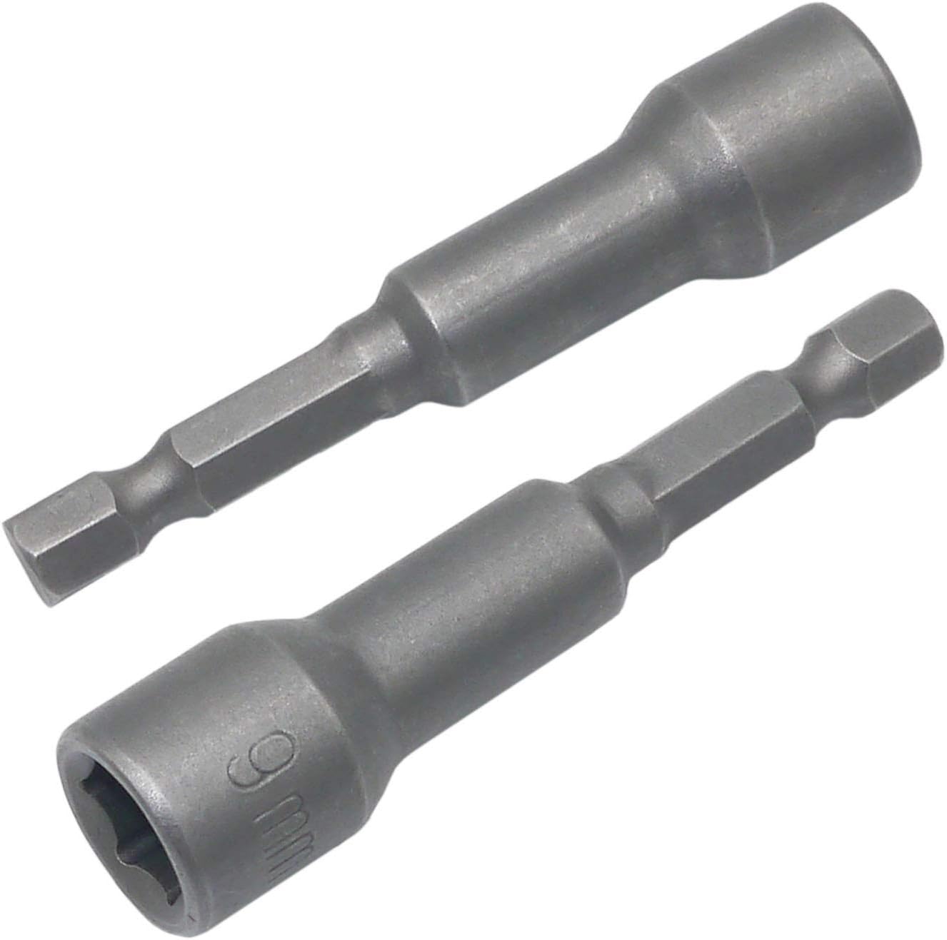 9mm Hex Shank Magnetic Nut Driver Power Screw Drill Bits Socket Wrench Tools 2Pcs