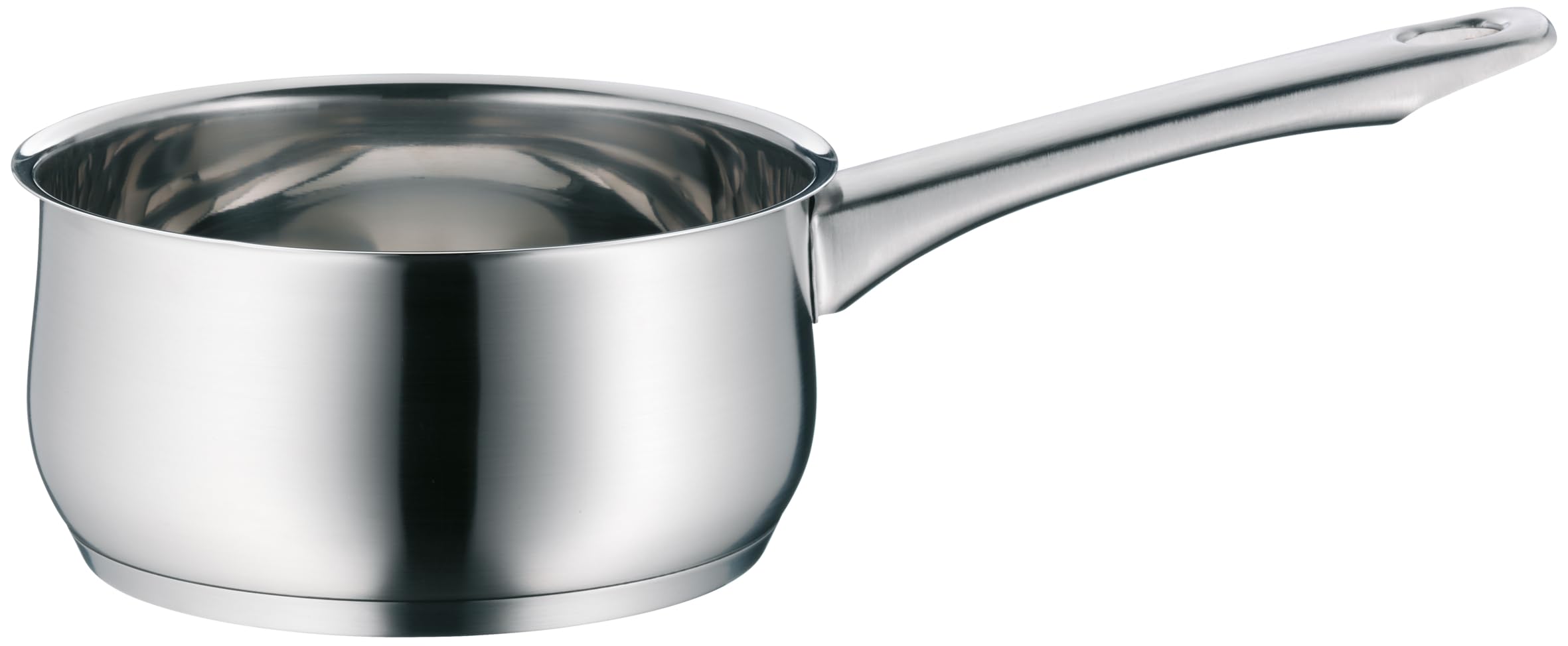WMF Diadem Plus 4-częściowy zestaw garnków ze stali nierdzewnej, nadaje się do płyt indukcyjnych, 1 garnek niskociśnieniowy 20 cm, 2 garnki o średnicy 16 cm i 24 cm, 1 patelnia 16 cm z 3 szklanymi