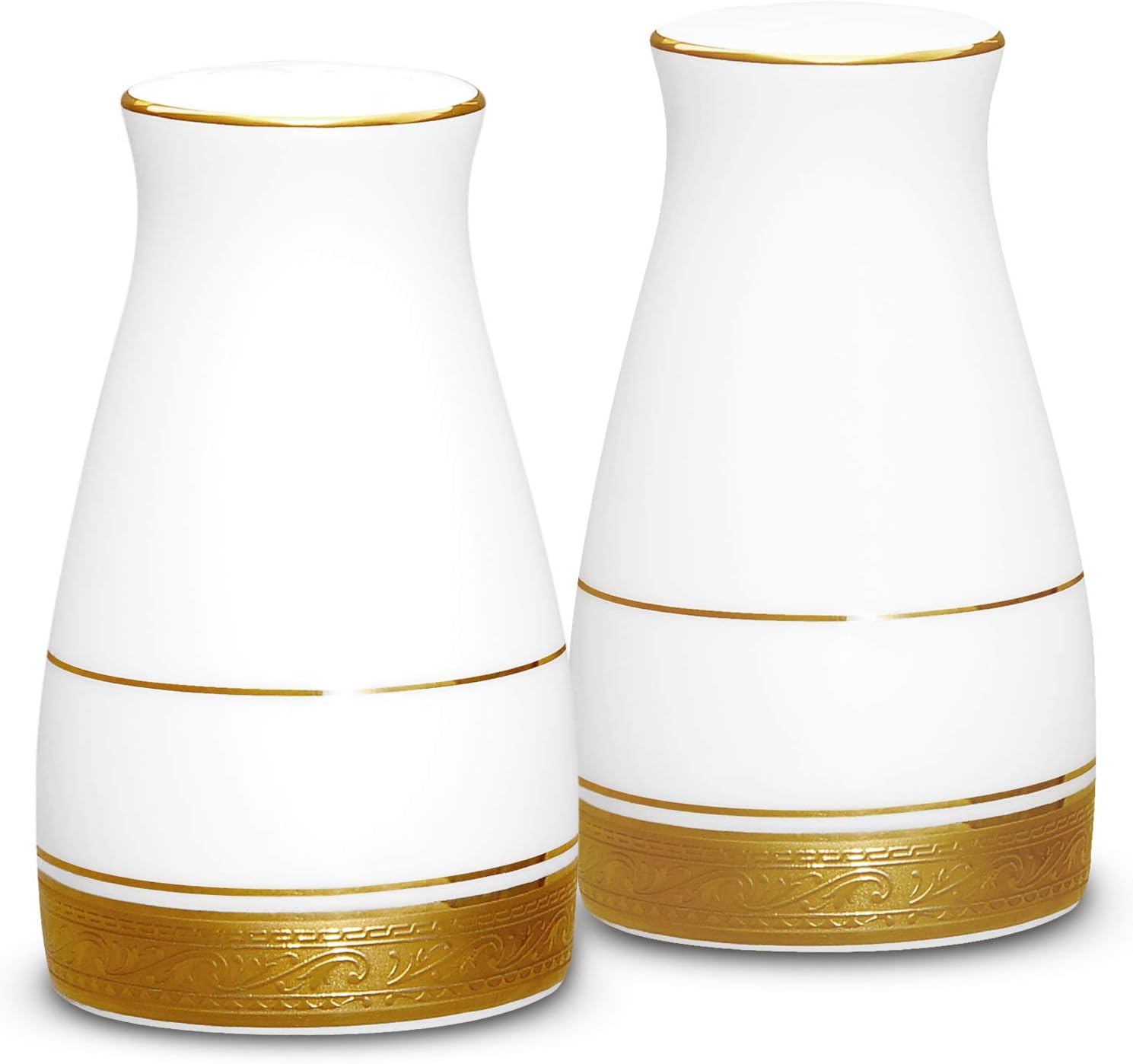 NoritakeCrestwood Gold Salt & Pepper Shakers