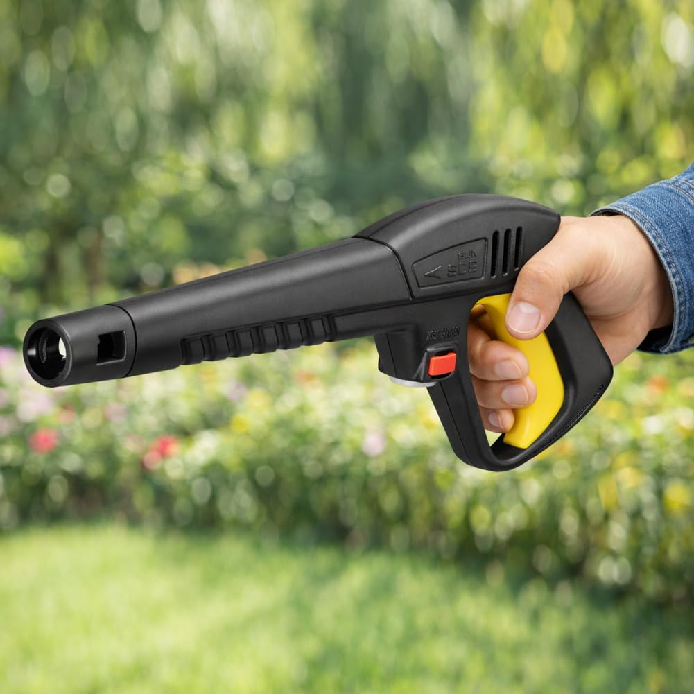 BAKAJI Pistolet à pulvérisation d'eau haute pression 160 bar pour nettoyeurs haute pression avec manille, compatible avec nettoyeur haute pression Lavor, Oleo Mac, Max (Pistole à pulvérisation d'eau)