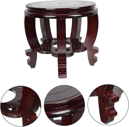 Miniatura 3 de Yardwe Base de madera resistente para pecera, soporte para bonsái, pedestal para decoración de fiestas y festivales en el hogar
