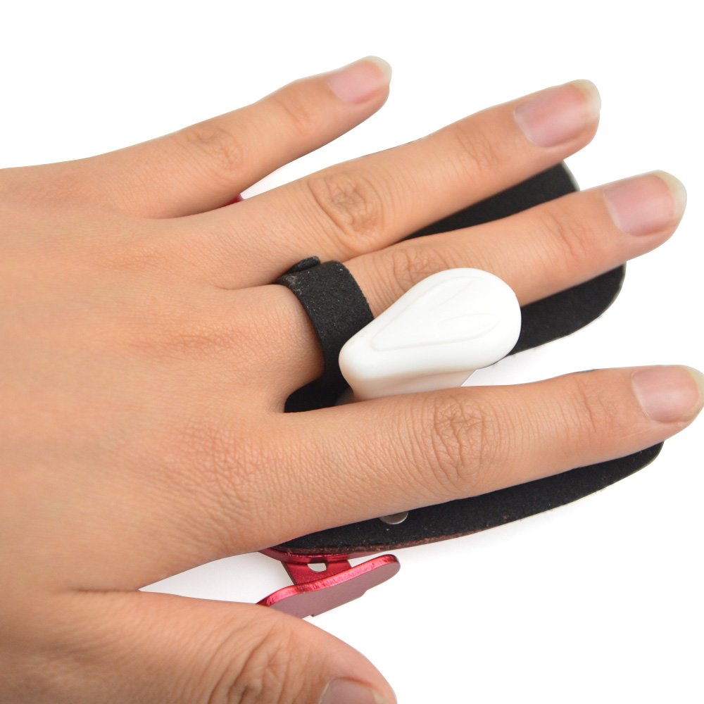 Ditaliera Regolabile Per Tiro Con L'arco In Alluminio | Protezione Dita Per Mano Destra Con Piastra In Pelle | Taglie S-M-L-XL - 4