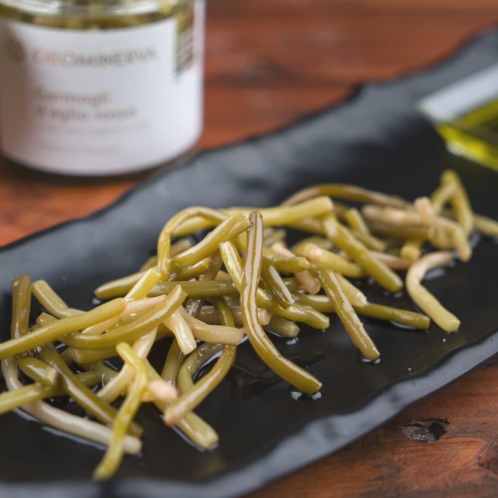 OROMINERVA - 3 vasetti di Germogli d'aglio rosso di Sulmona sott'olio