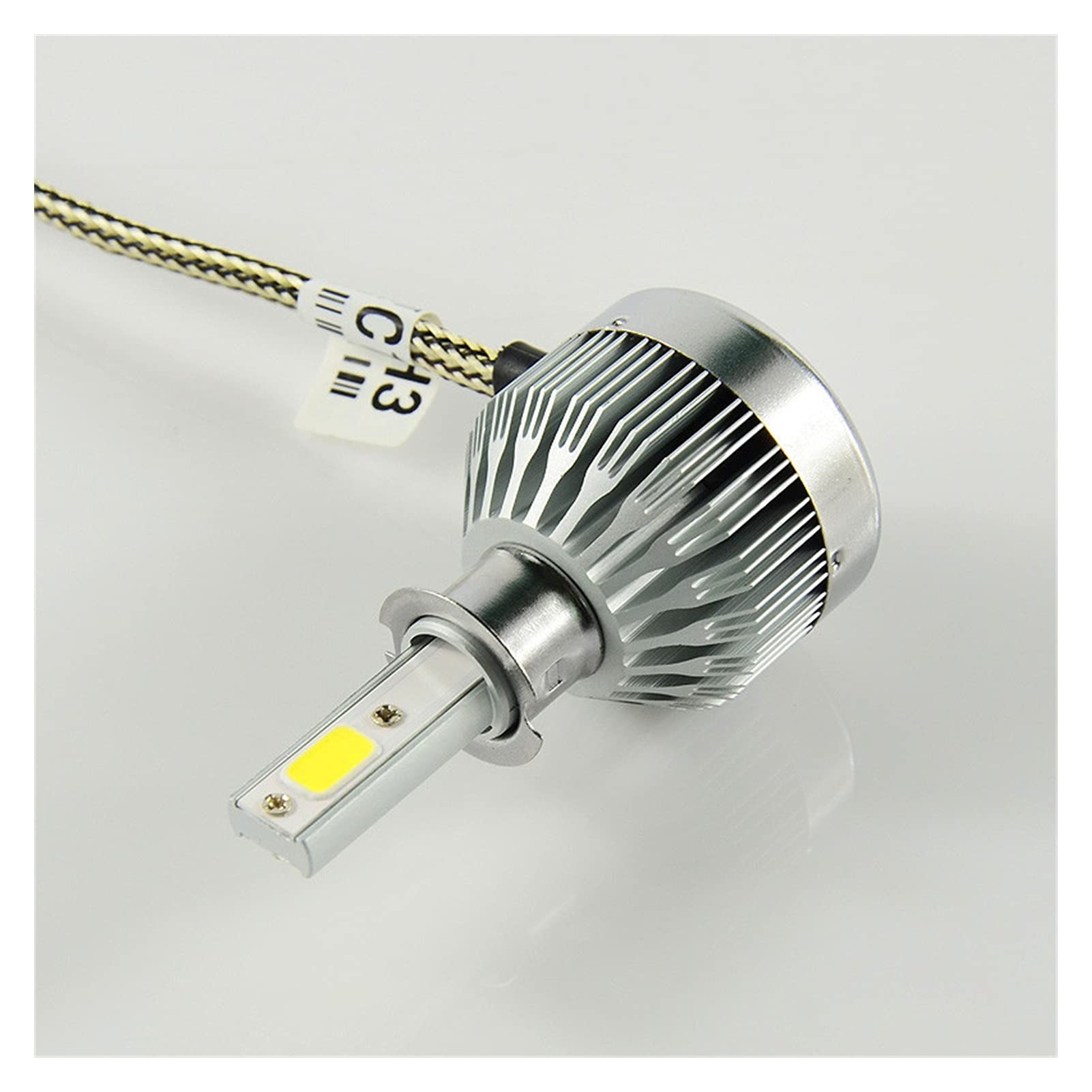 Żarówka ledowa LED H3 Super Power Reflektor Samochodowy Pojedynczy Zestaw żarówki Przednie światło Mgła Wymień Xenon 6000K Biały Kolor 6000LM 60W 2 szt