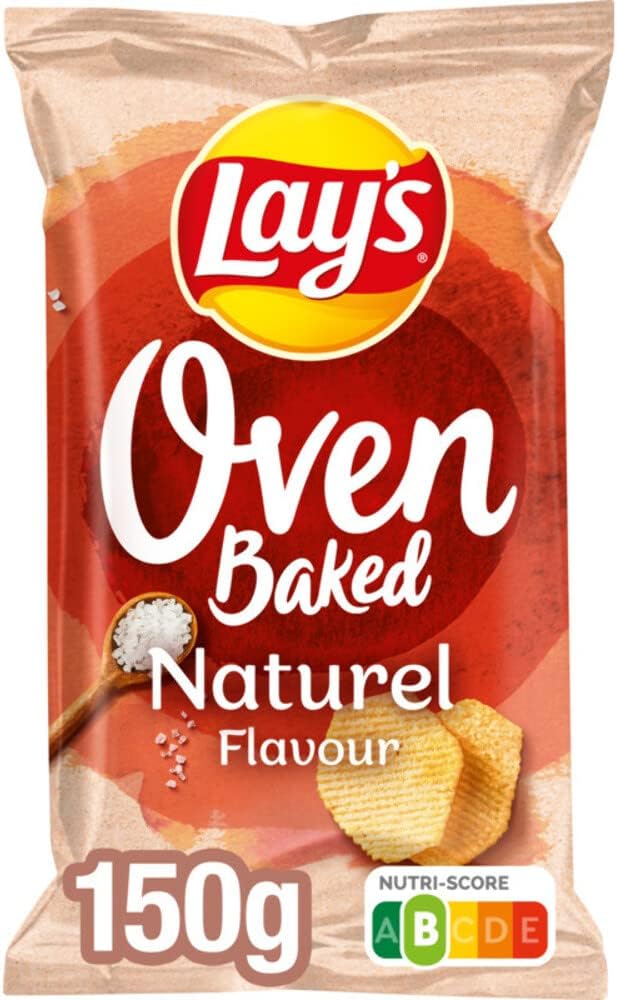 Oven Baked Potato Chips Naturel 150g | Oven Baked Crisps | Classic Lightly Salted Potato Chips | Crunchy Imported Snack