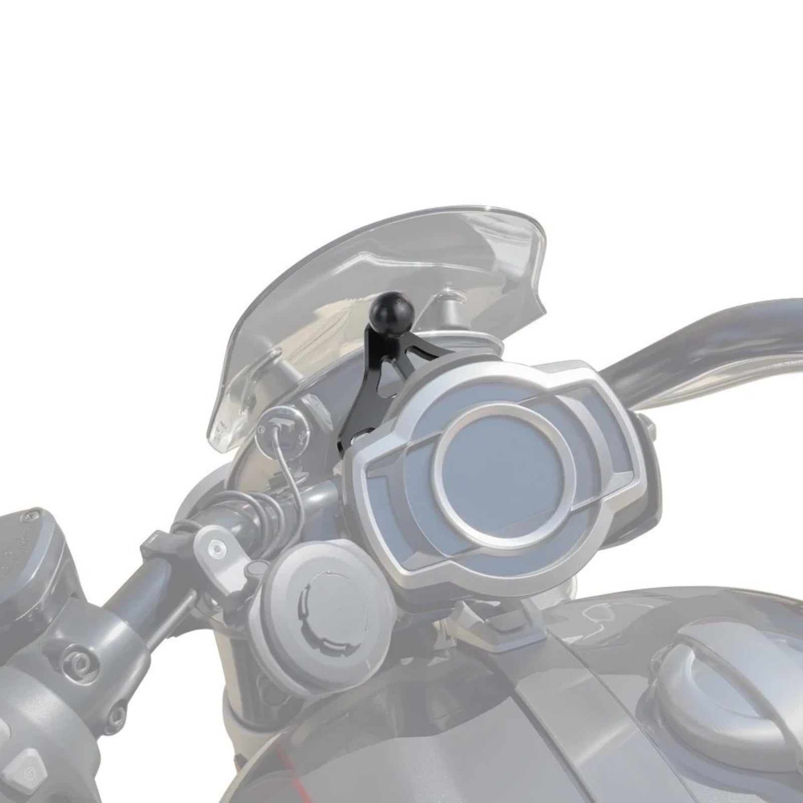Per staffa di navigazione per moto per Triumph Rocket 3 R e GT 2020-2025 | Anodizzato, staffa di navigazione per moto