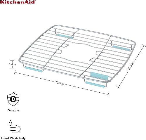 Miniatura 2 de KitchenAid Protector de fregadero pequeño, 10.5 x 12.5 x 1.4 pulgadas, agua mineral
