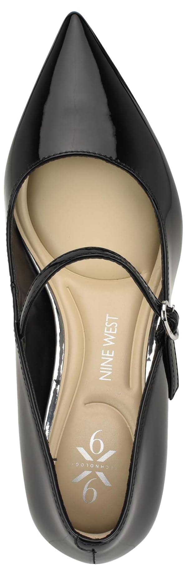 Nine West Women's Hadey 9x9 Pump, Black Patent 002, 8.5 by Nine West - Image 2