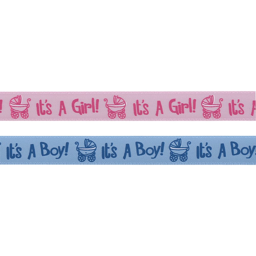 Ribbon, 10 Yard IT Is A BOY Girl Blue Baby Shower Christening