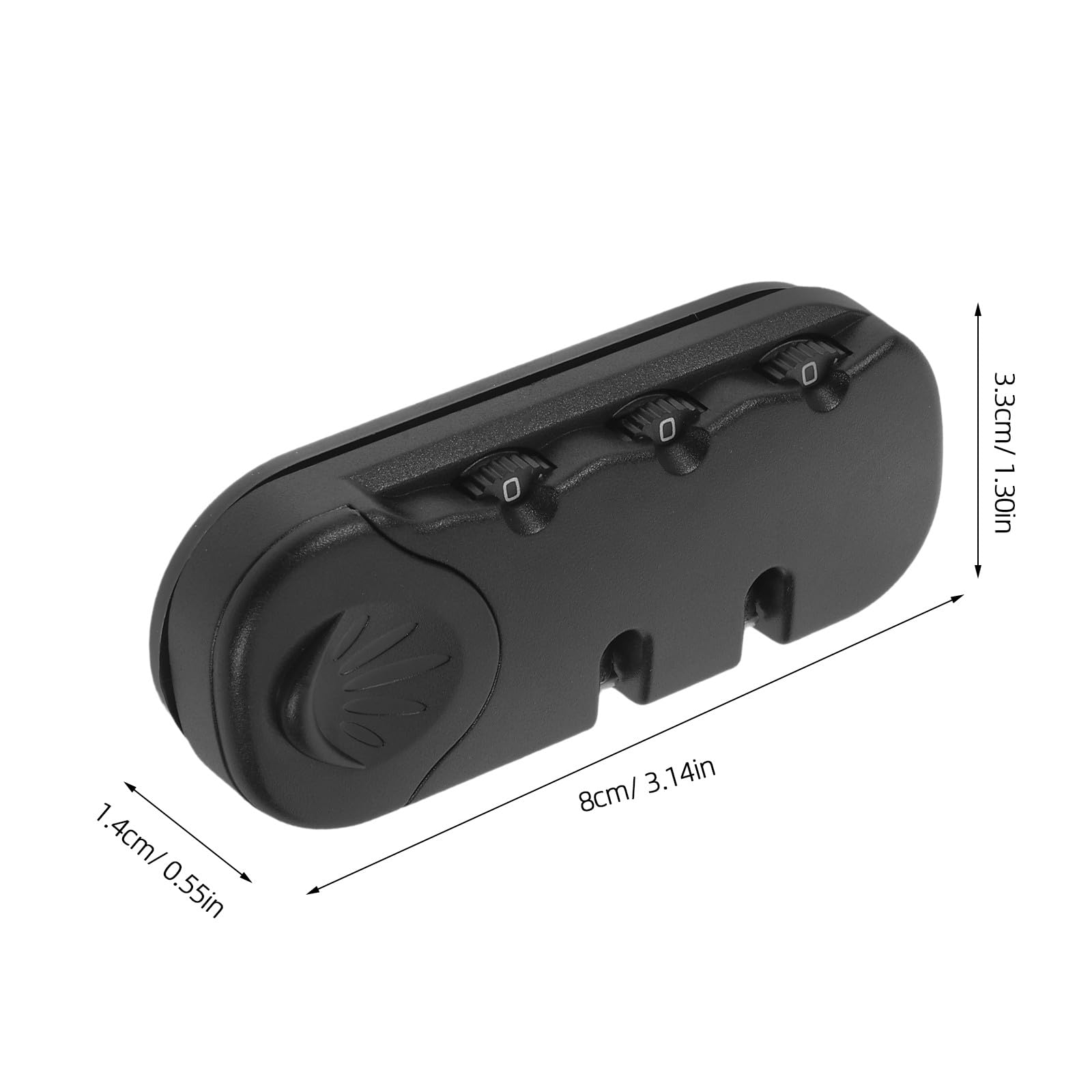 OUNONA Lucchetto per bagagli: lucchetto con combinazione di sicurezza a 3 cifre, per bagagli da viaggio, valigie, valigie, scatole, accessori da viaggio
