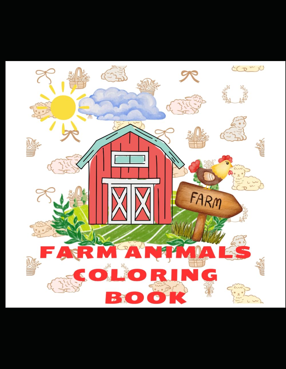 Farm Animals Coloring Book: Add Colors (Kids Coloring Books)