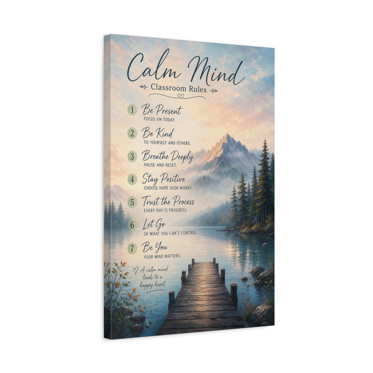 Tableau canvas Nature Calm Mind pour résoudre les problèmes de focus - 8