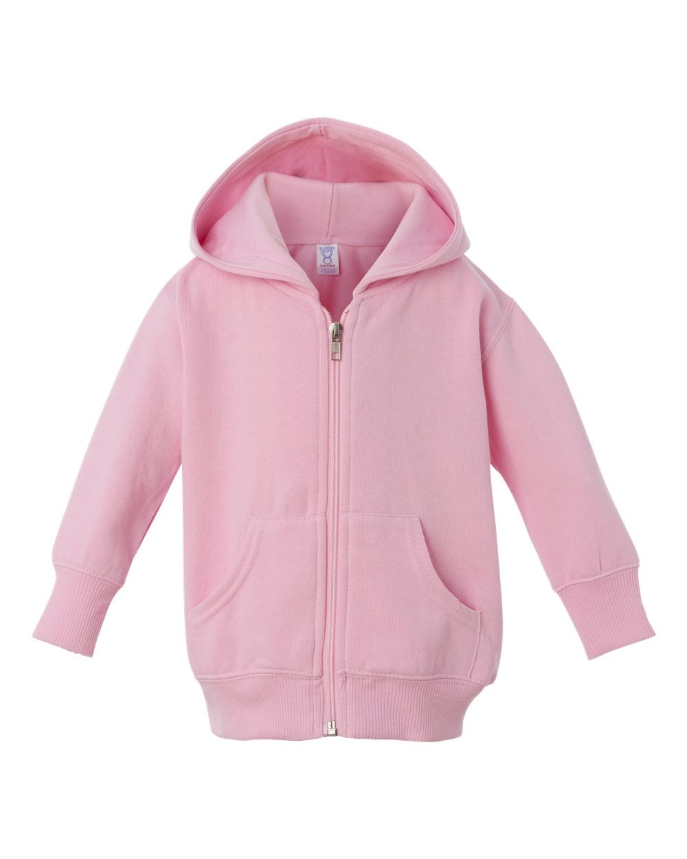 Infant Baby Boys or Girls Plain Zip Zipper Fleece Hoodie Sweater Jacket (6 mo., Pink)